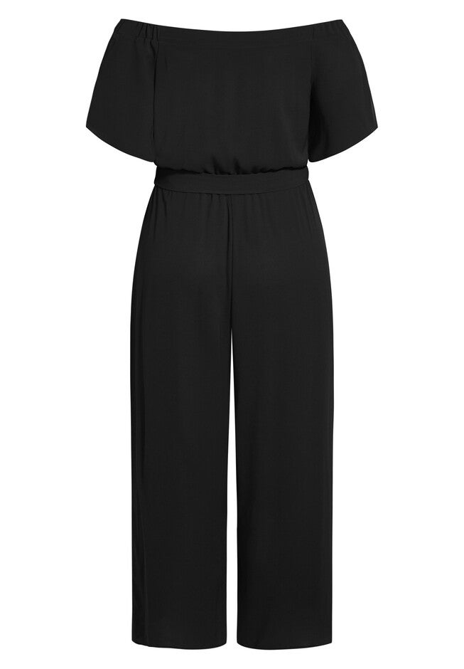 Off Shoulder Jumpsuit - black, BLACK, alternate image number 2