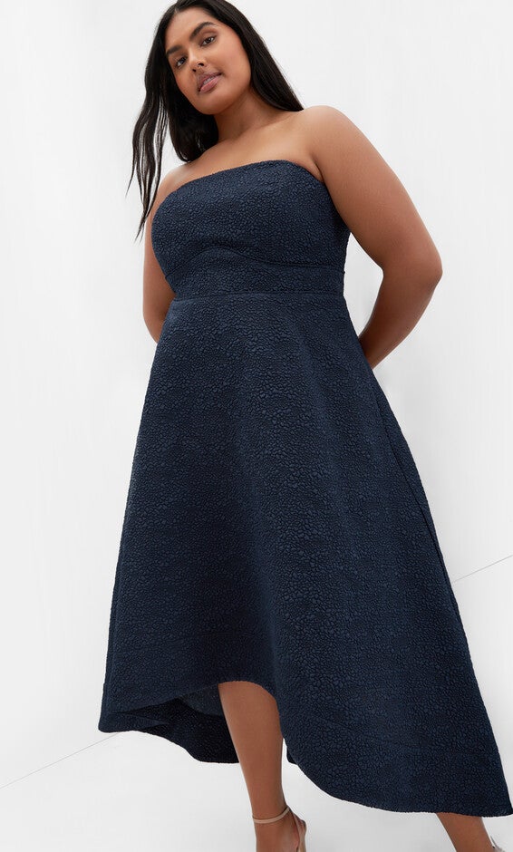 Tiffany Hi Low Maxi Dress - navy, NAVY, hi-res image number null