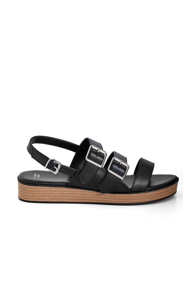 Brady Buckle Wedge, BLACK, alternate image number null