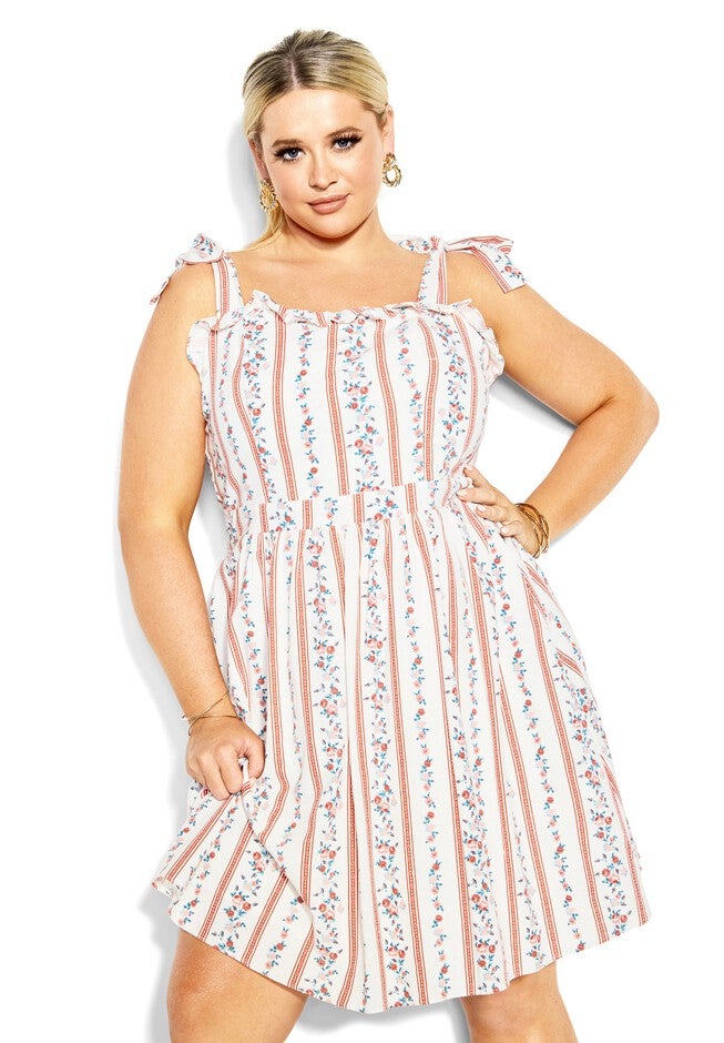 Violet Dress - peach, ORANGE, on-hover image number null