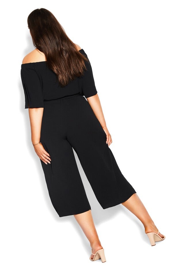 Off Shoulder Jumpsuit - black, BLACK, alternate image number 4