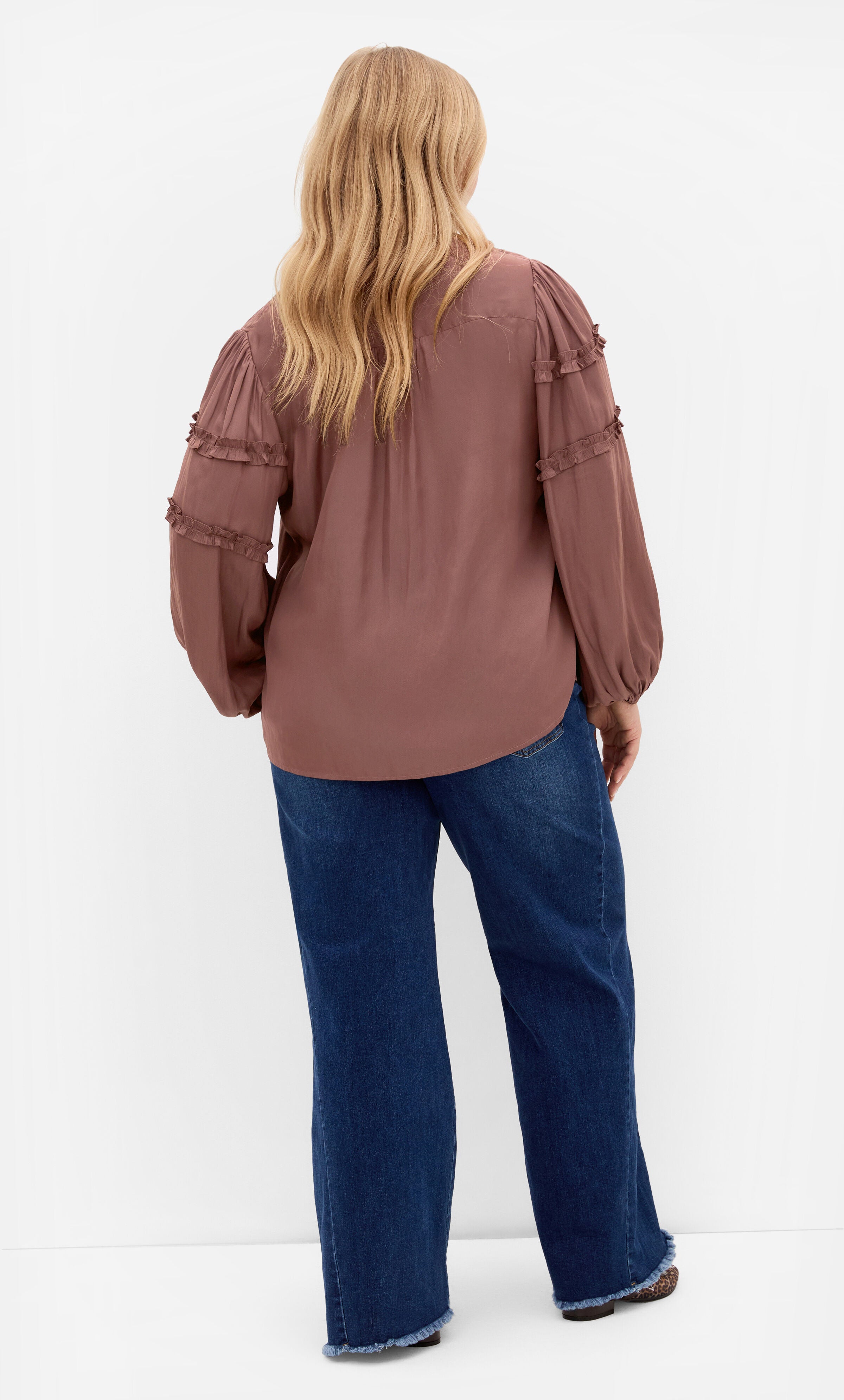 Drama Queen Long Sleeve Shirt, BROWN, alternate image number 2