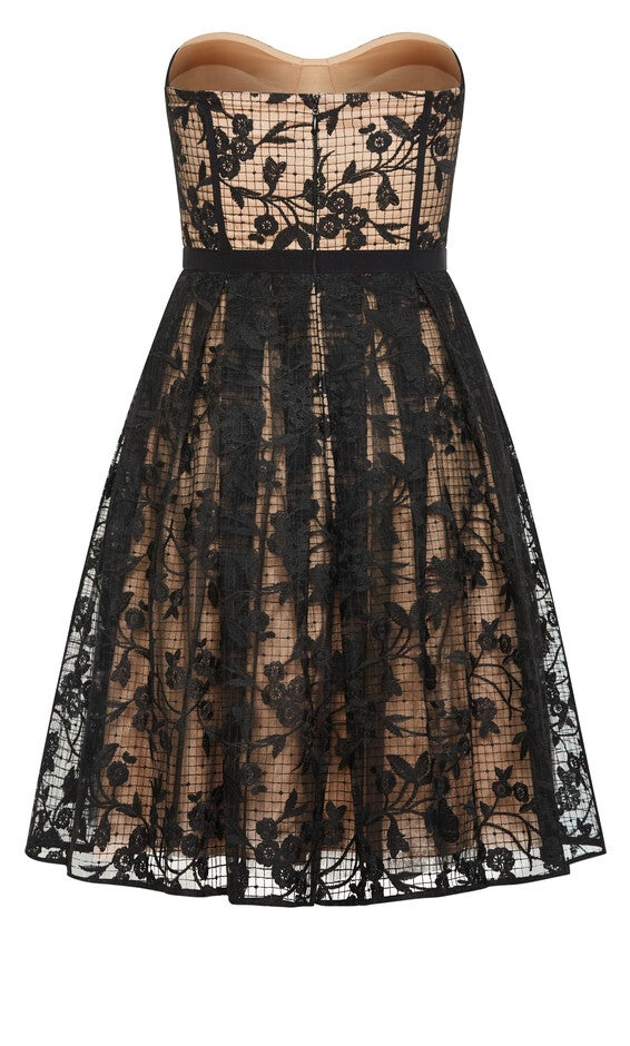 Angeline Dress - black, BLACK, alternate image number null