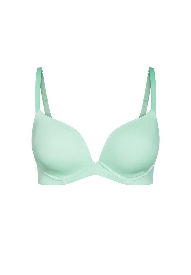 Smooth Plunge Bra - honeydew, GREEN, alternate image number null