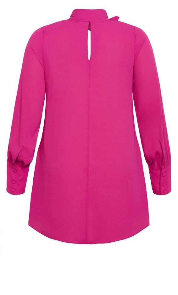 Neck Tie Tunic - sangria, SANGRIA, alternate image number 5
