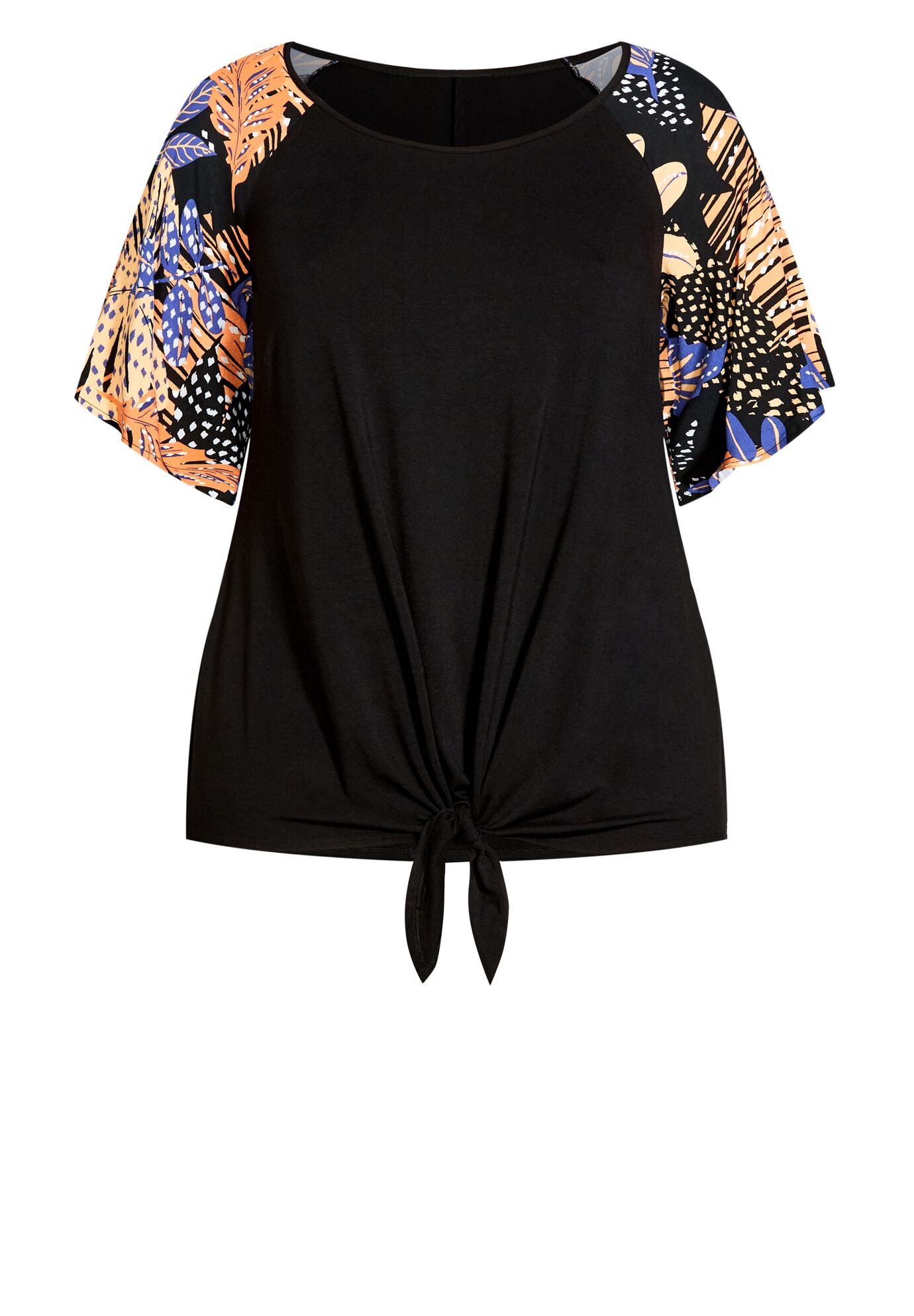 Gretta Tie Front Top, SKYLIGHT PALM, alternate image number 2