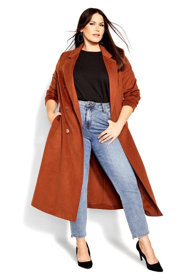 Evelyn Coat - ginger, ORANGE, alternate image number 6