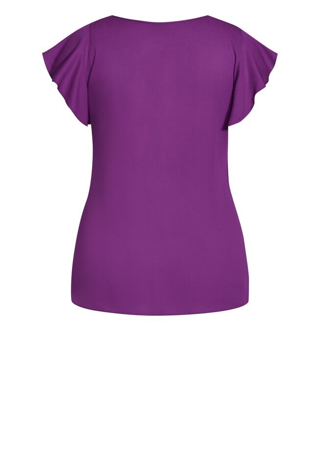 Zip Fling Top - purple, PURPLE, alternate image number 3