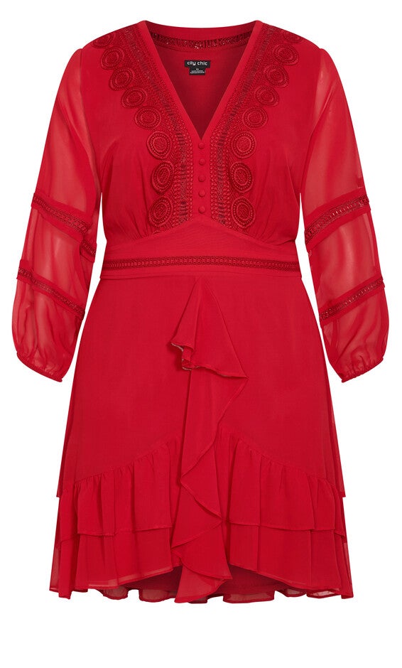 Sweetheart Dress - love red, LOVE, alternate image number null