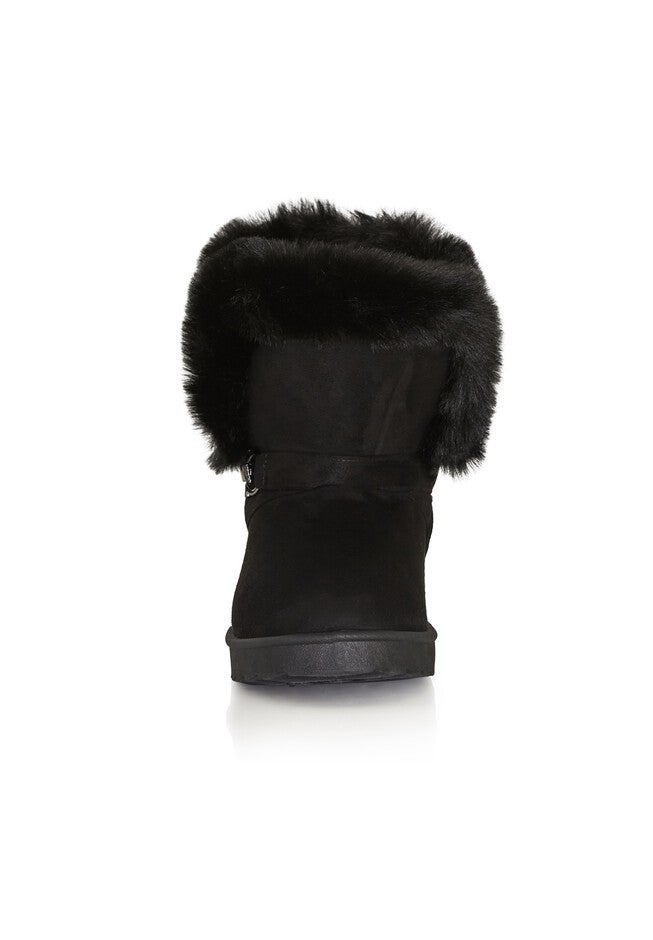 WIDE FIT Pippa Hug Boot, BLACK, alternate image number null