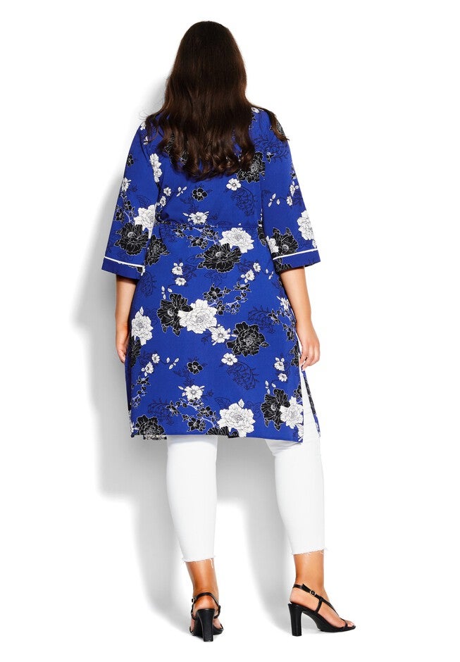 La Fleur Jacket - blue, BLUE, alternate image number 3