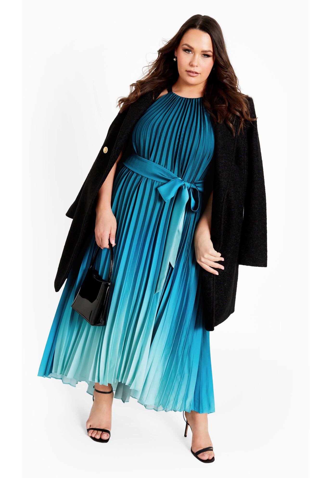 Demi Ombre Dress, TEAL OMBRE, hi-res image number 0