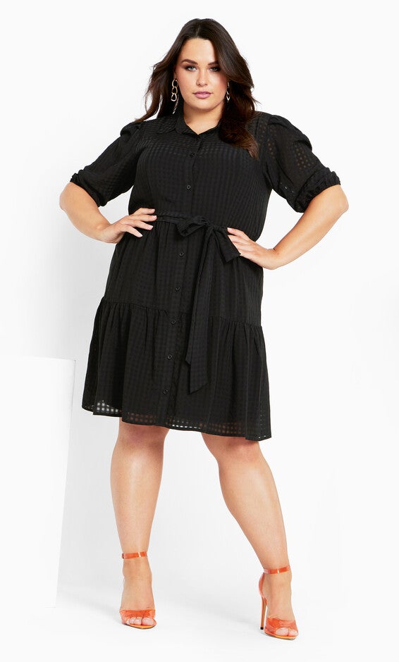 Kassidy Dress - black, BLACK, alternate image number null
