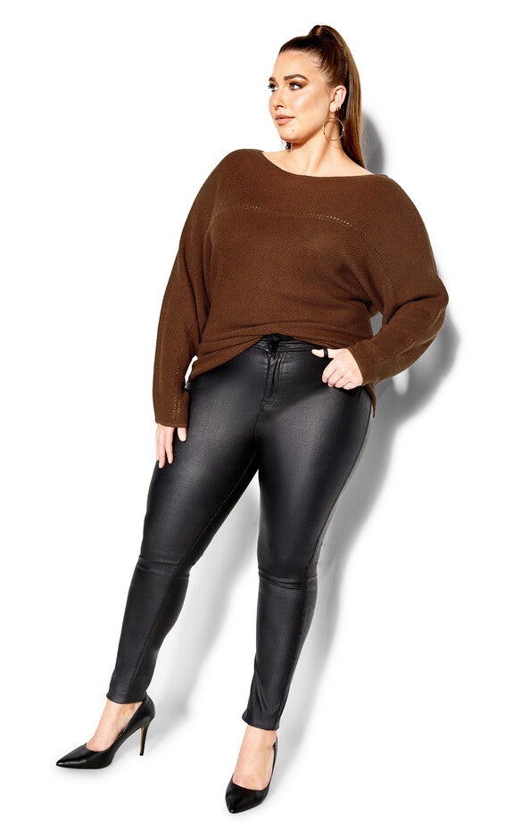 Romance Sweater - copper, BROWN, alternate image number 2