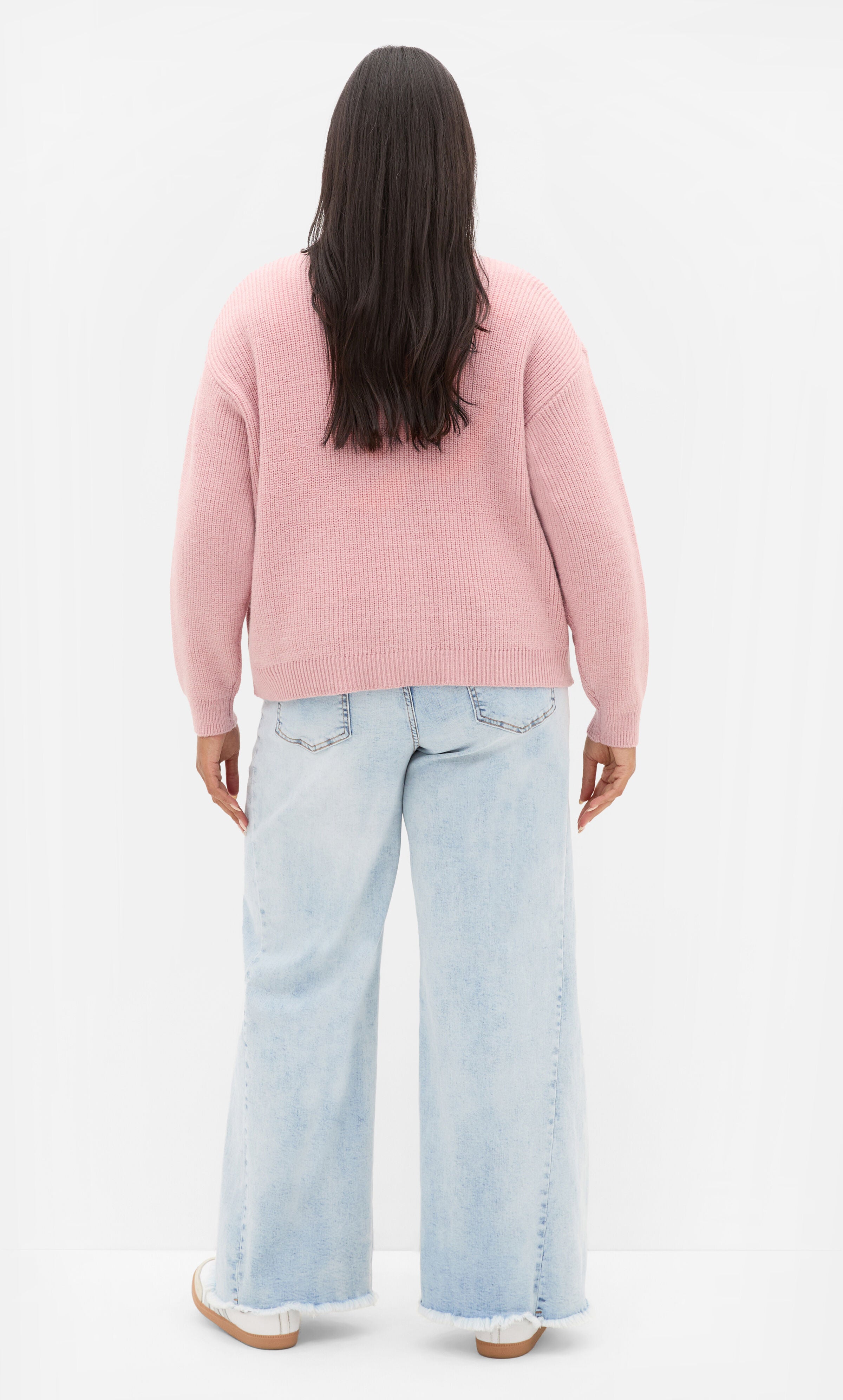 Chloe Plush Knit Cardigan, PINK, alternate image number 2