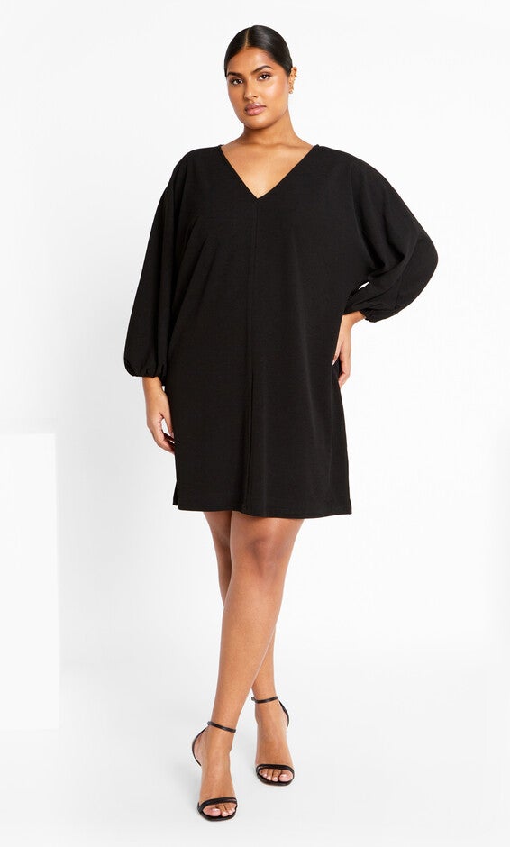 Lilia Dress - black, BLACK, alternate image number null