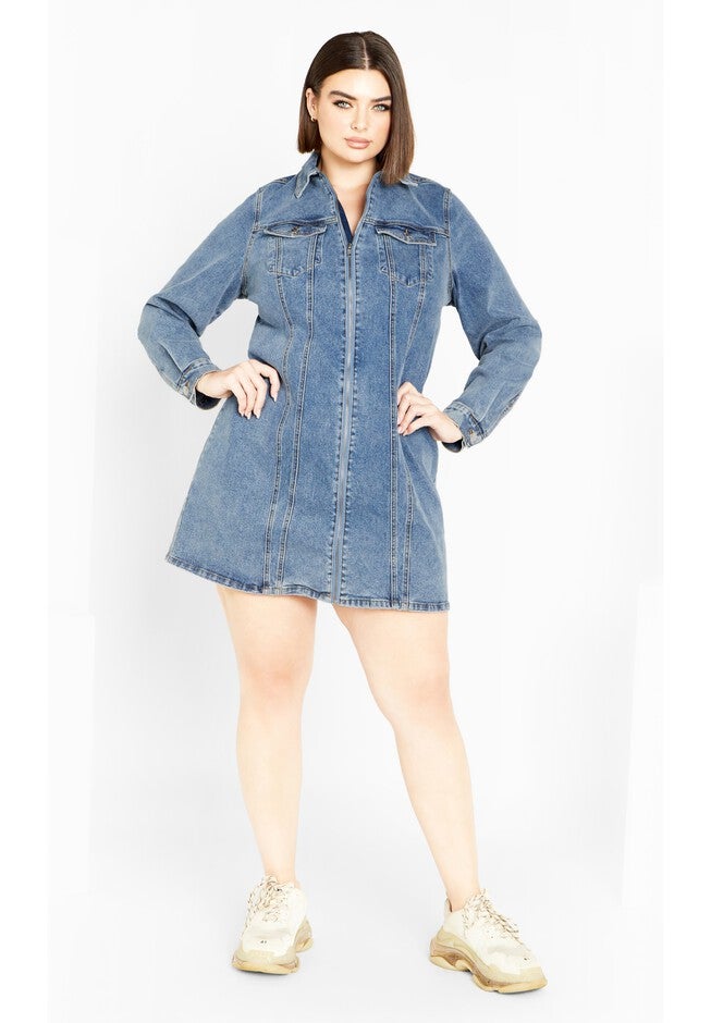 Oaklyn Dress - mid denim, MID, on-hover image number null