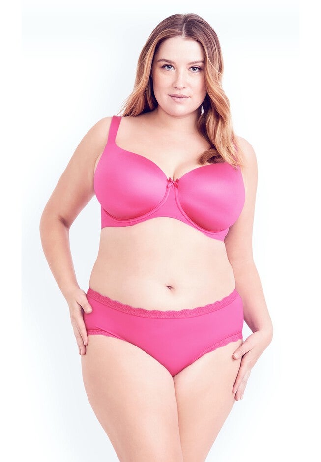 Balconette T-Shirt Bra - shocking pink, PINK, on-hover image number null