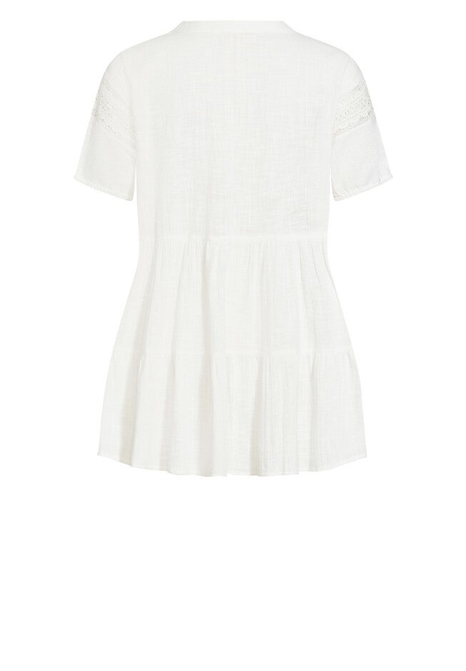 Samara Tiered Tunic, IVORY, alternate image number 3