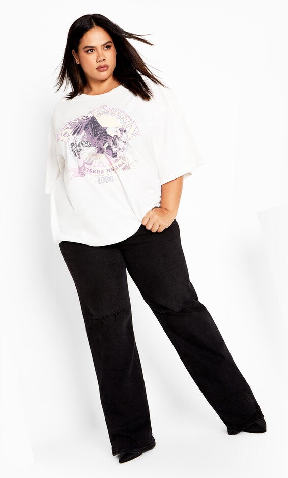 Oversized Graphic Tee - white, CLOUD KINGS CANYON, alternate image number null
