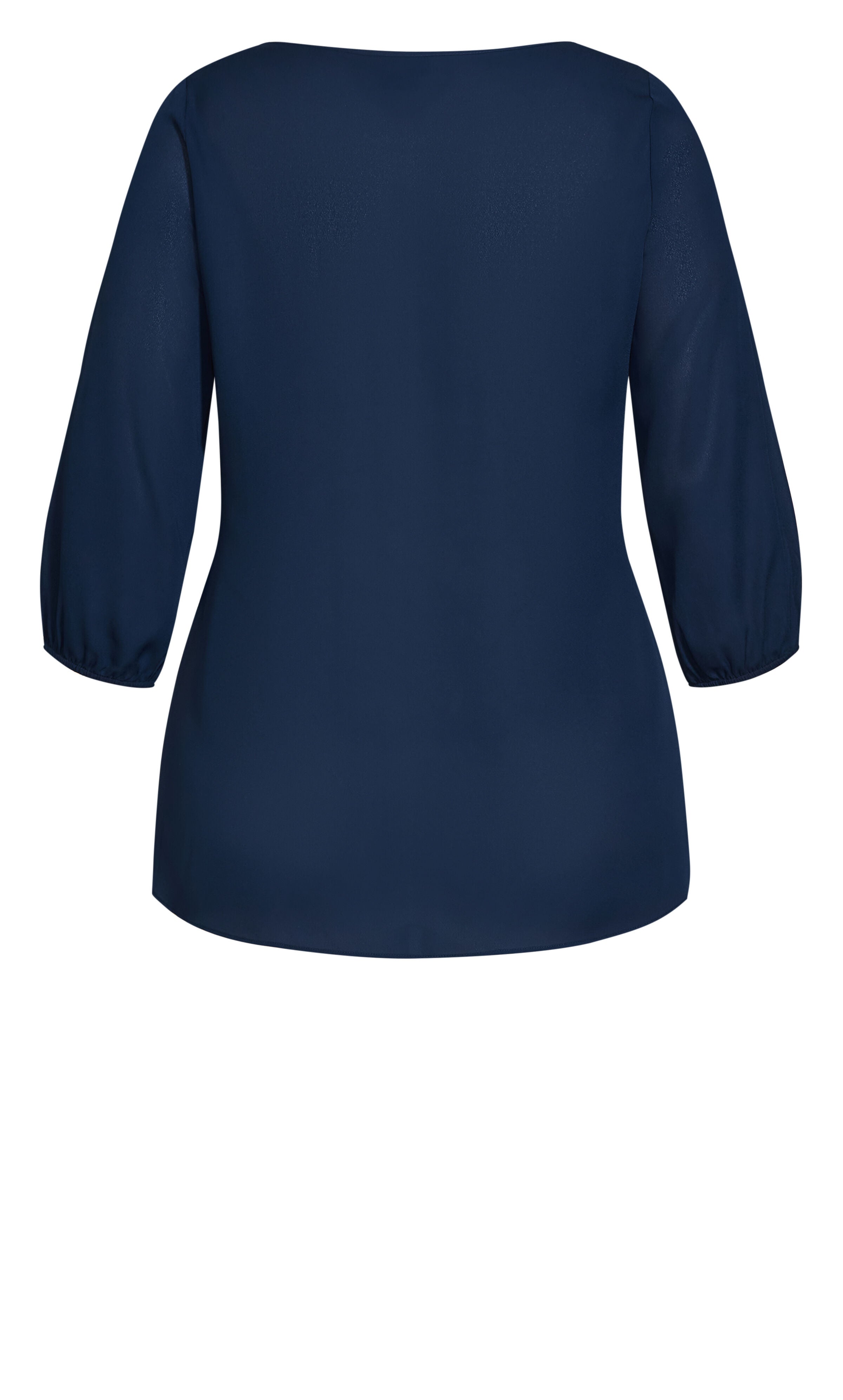 Sexy Fling Elbow Sleeve Top, BLUE, alternate image number 2