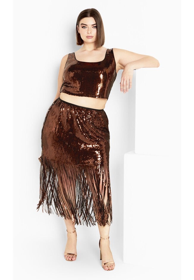 Savanna Skirt - bronze, BROWN, hi-res image number null