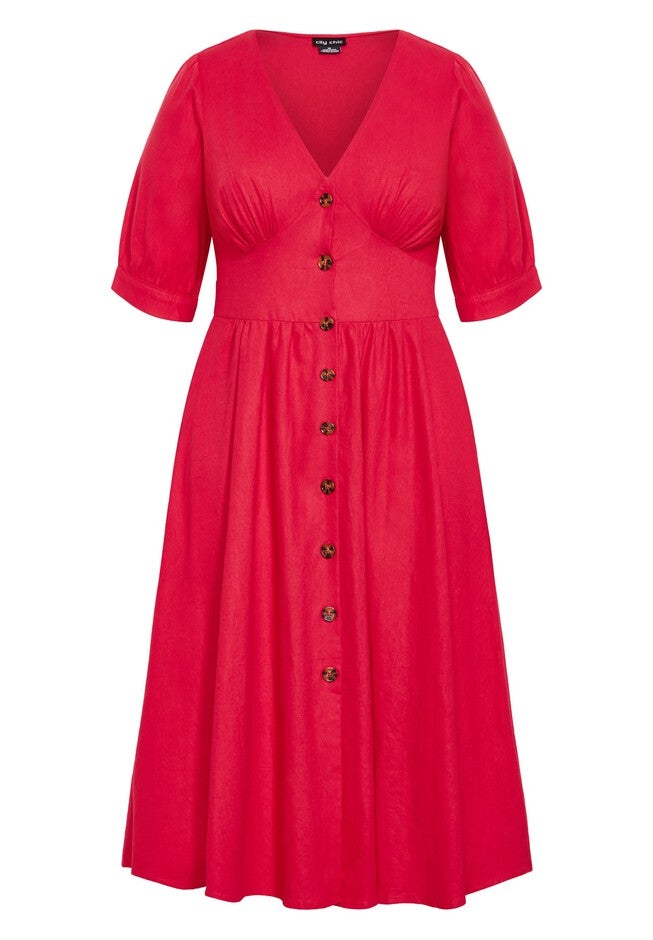 DRESS SUNSET STROLL, RED, alternate image number 4