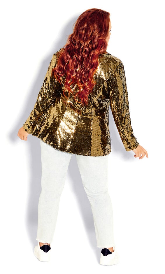 Sequin Seduction Jacket - bronze, BROWN, alternate image number 5
