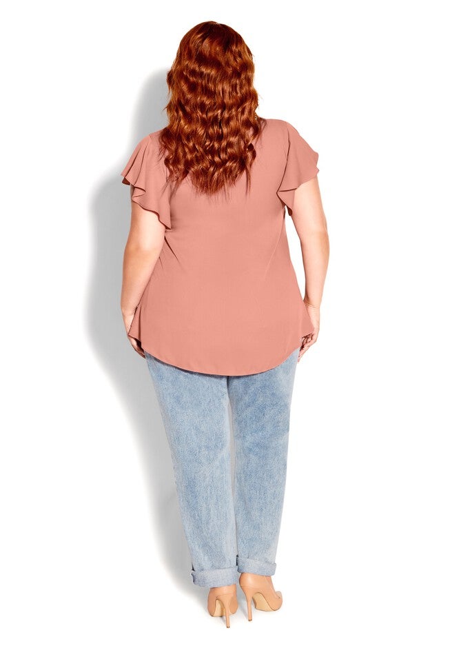 Zip Fling Top - guava, PINK, alternate image number null