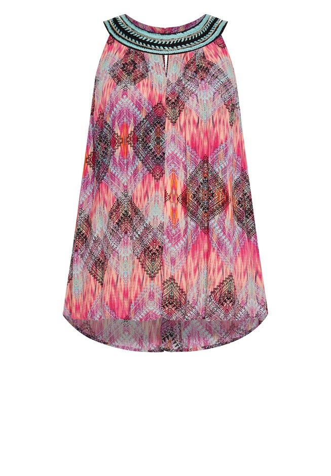 Mara Beaded Tunic, AZTEC SUNRISE, alternate image number null
