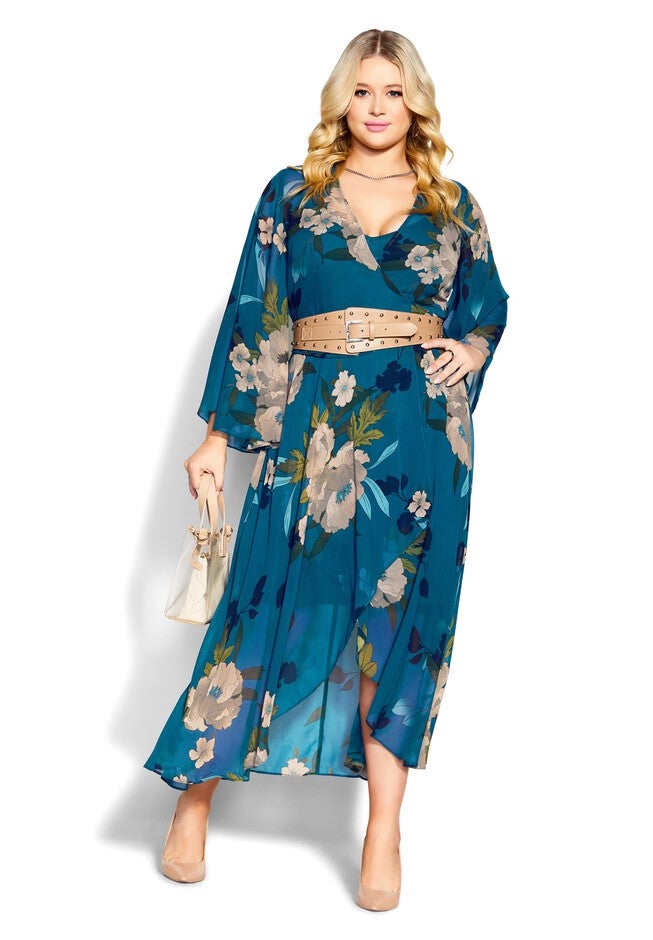Eleanor Maxi Dress - teal, BLUE, hi-res image number null