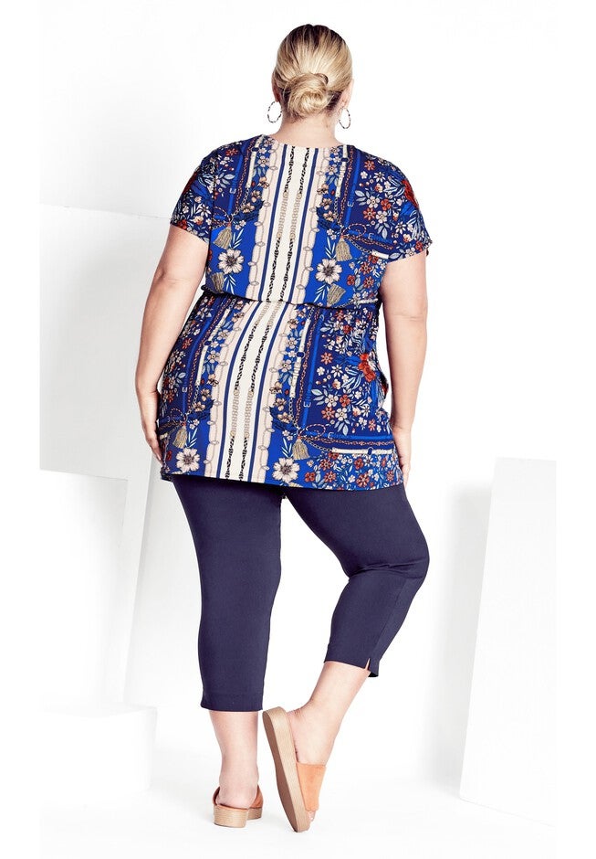 Selina Scarf Tunic, NAVY, on-hover image number null