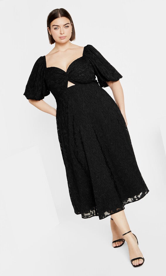 Inez Dress - black, BLACK, alternate image number null