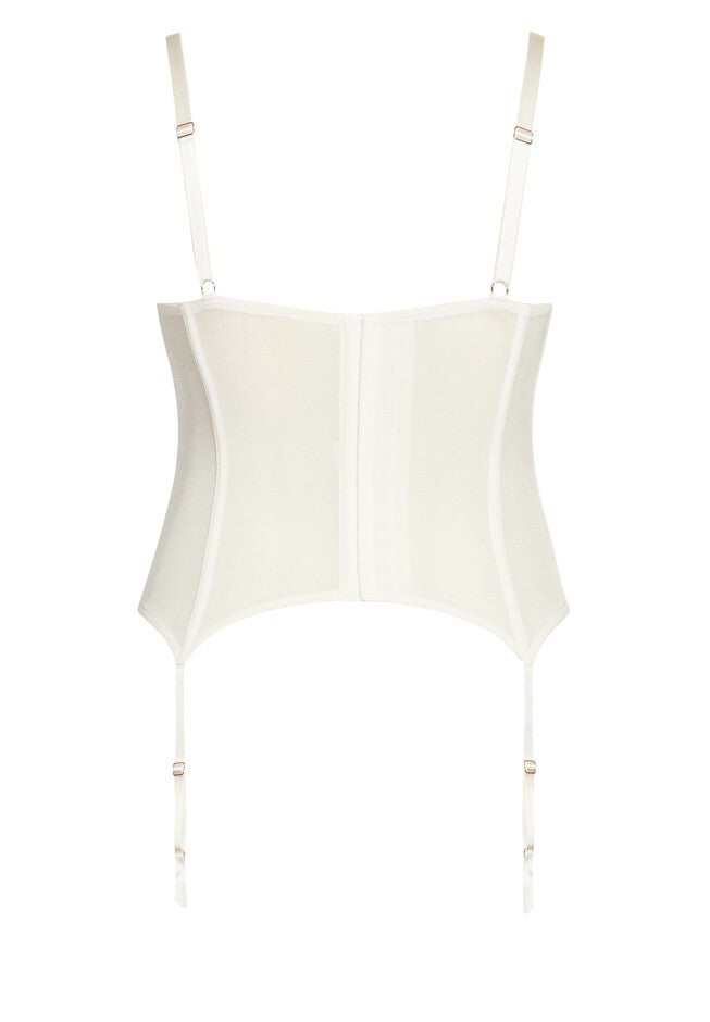 Alina Underwire Bustier - linen, WHITE, alternate image number 4