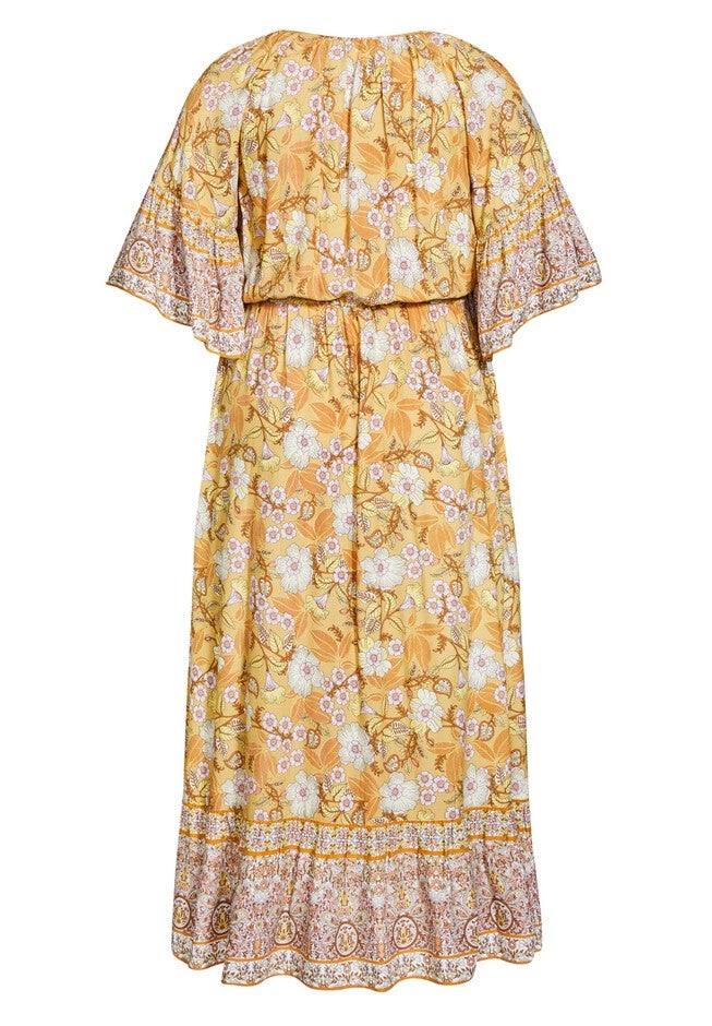 Follow Your Heart Maxi Dress, GOLD BLOOMED AWAY, alternate image number 4