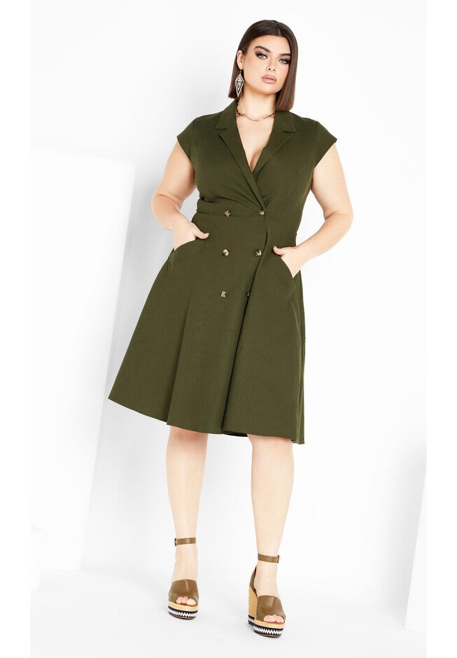 Lafayette Love Dress - jungle, GREEN, hi-res image number null