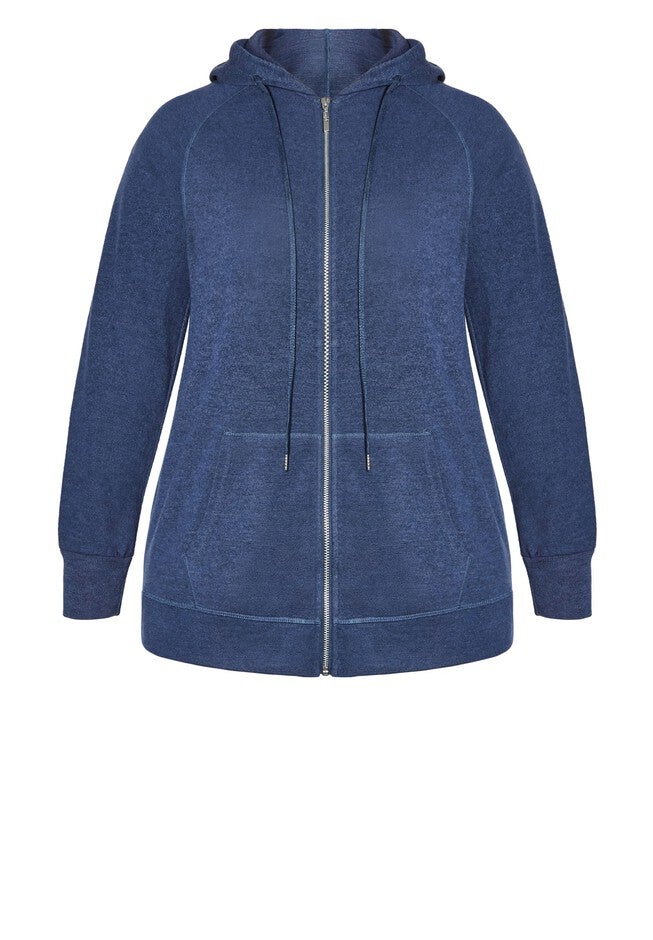 Plain Hacci Jacket, NAVY MARLE, alternate image number null