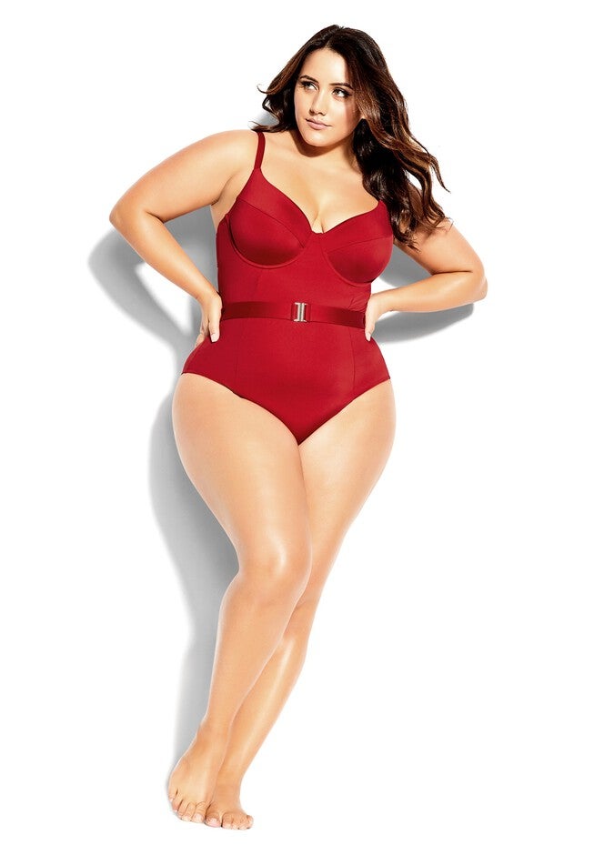 Lily Underwire 1 Piece - salsa, RED, hi-res image number null