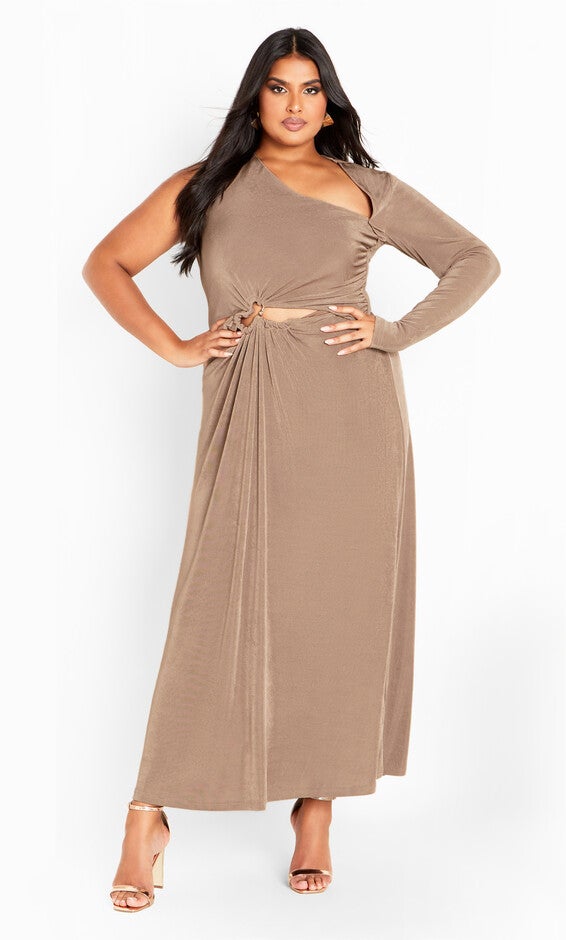 Paola Maxi Dress - mocha, BROWN, alternate image number null