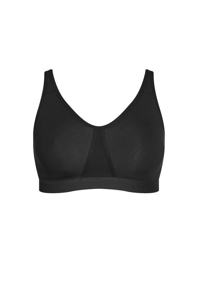 Wire Free Soft Cup Bra - black, BLACK, alternate image number null