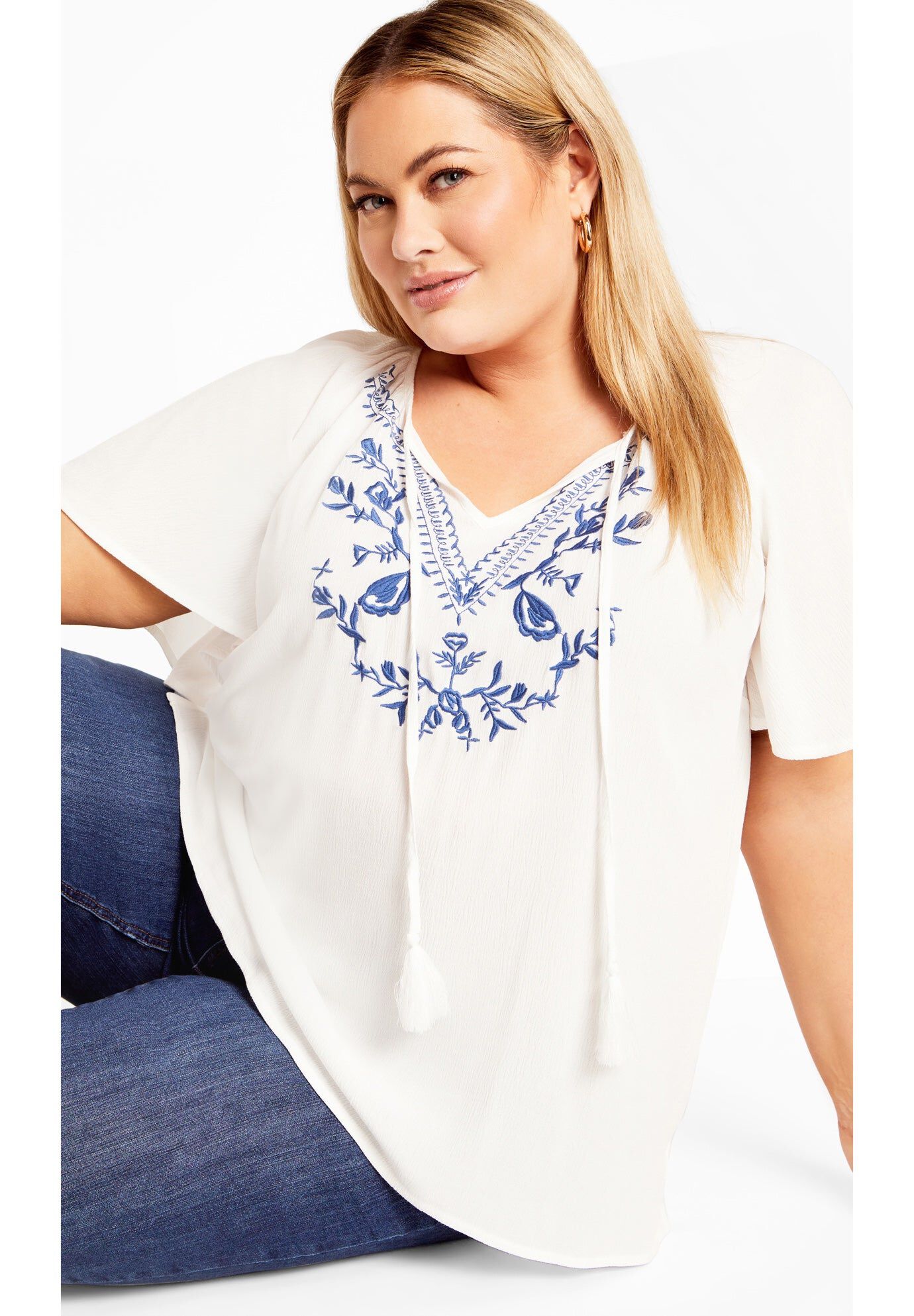Gemma Emb Top, IVORY, hi-res image number 0