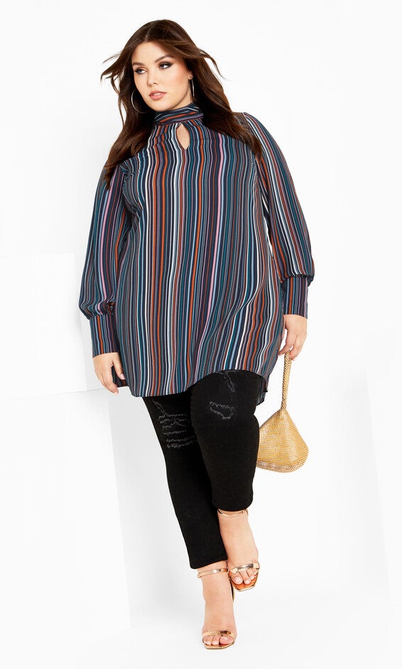 Illusion Tunic - midnight, BLUE, hi-res image number 0