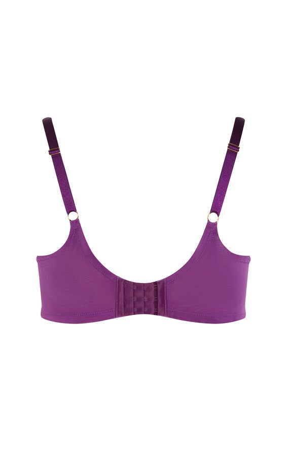 Tara Plunge Contour Bra - royal purple, PURPLE, alternate image number 3