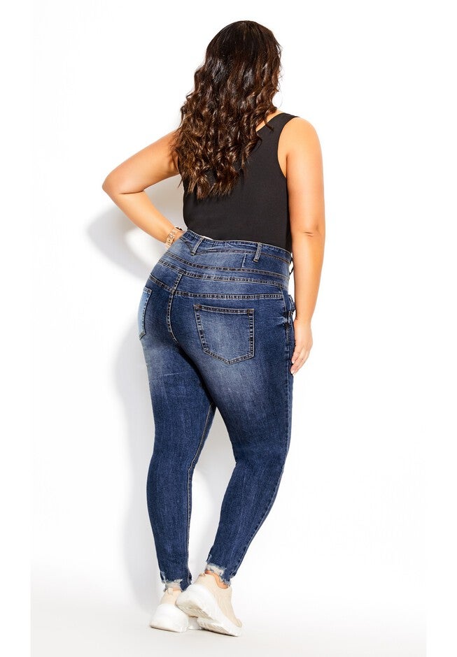 Harley Rip Vibes Corset Jean - denim, BLUE, alternate image number 2