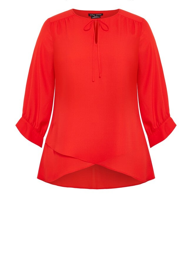 Monica Top - tigerlily, ORANGE, alternate image number 3