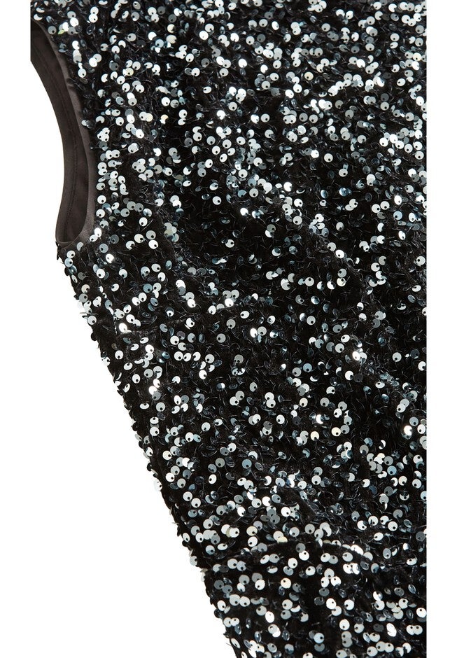 Sequin Party Dress - black, BLACK, alternate image number 4