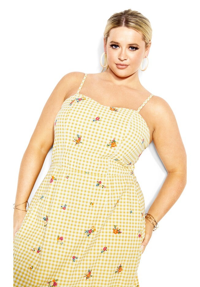 Eleanor Dress - yellow, YELLOW, hi-res image number 0