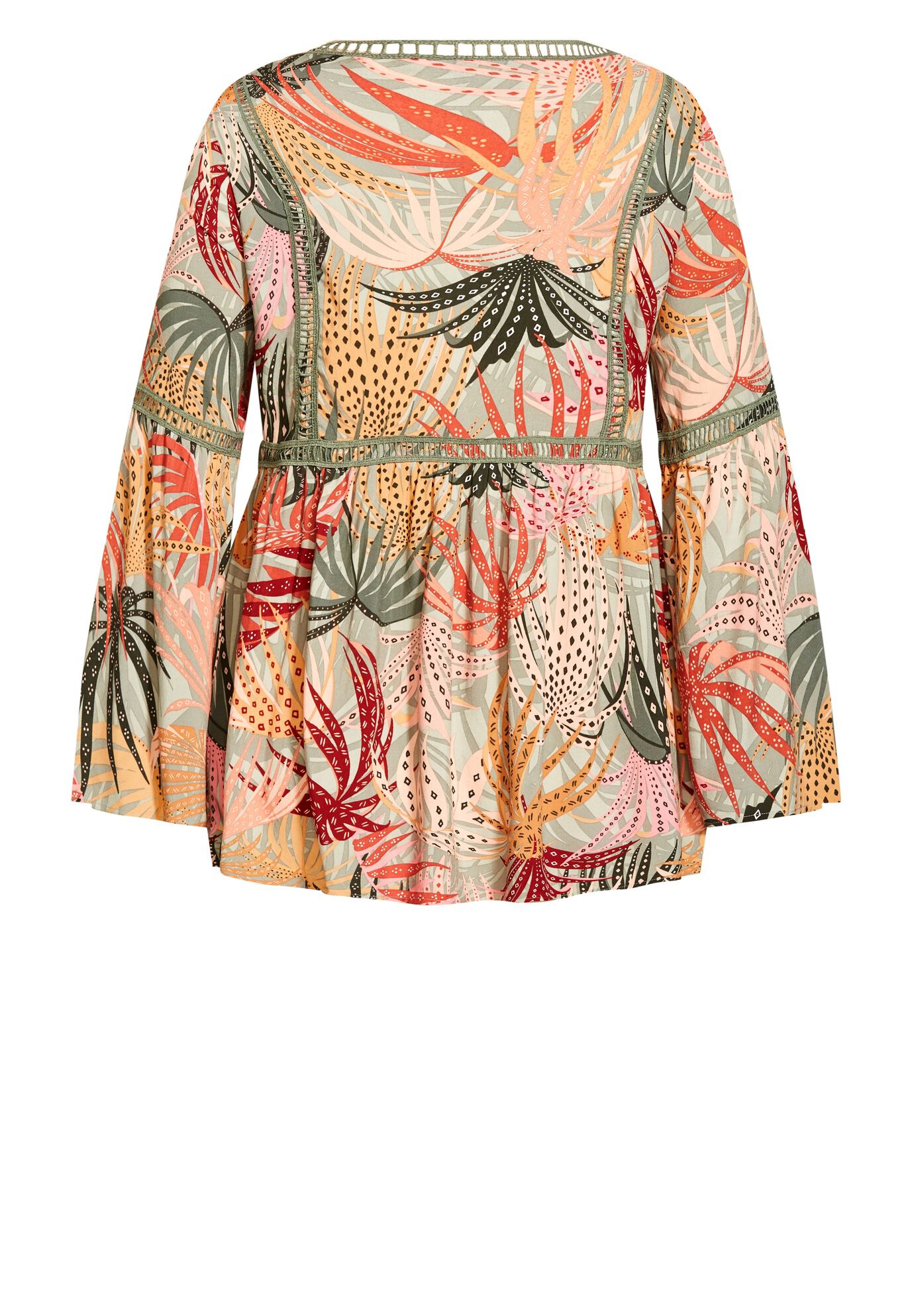 Bell Slv Print Top, PRIMROSE PATH, alternate image number 4