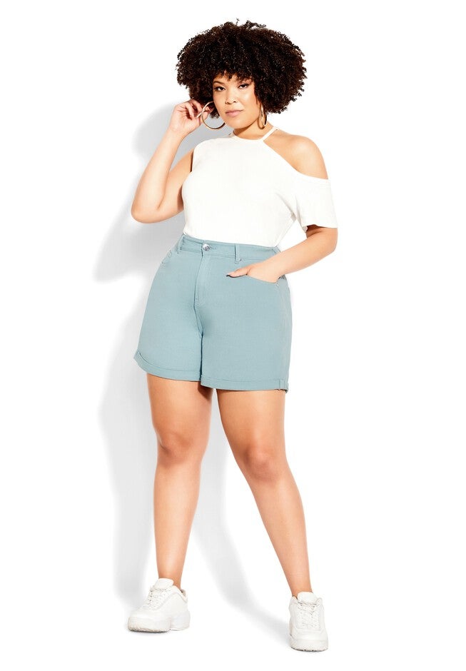 Denim Lounge Short - juniper, GREEN, hi-res image number null