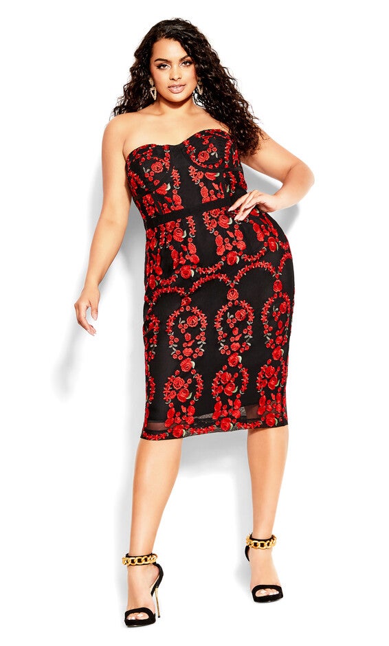 Dolce Rose Dress - black, BLACK, hi-res image number null